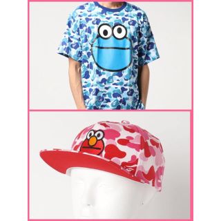 アベイシングエイプ(A BATHING APE)のAPE×セサミストリート 【TEE＋CAP】２点セット(Tシャツ/カットソー(半袖/袖なし))