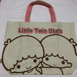 サンリオ(サンリオ)のlittle twin Stars エコバッグ マザーバッグ 帆布大きい 未使用(エコバッグ)