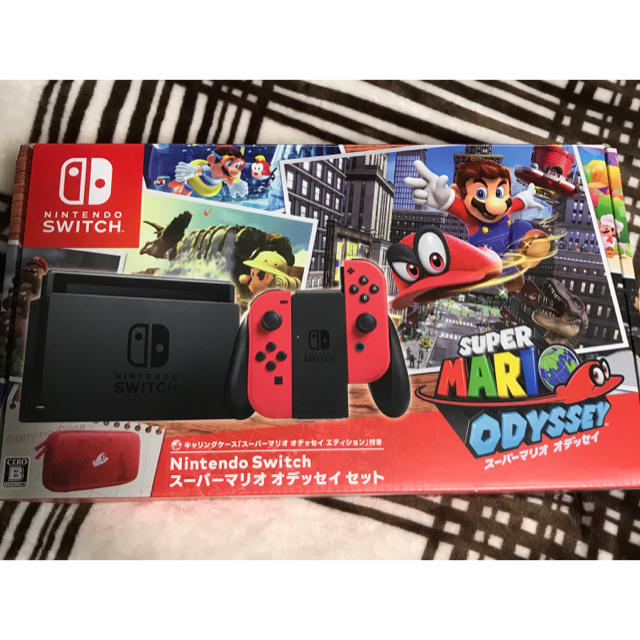 美品Nintendo Switch マリオオデッセイ 本体 未対策機 レッド