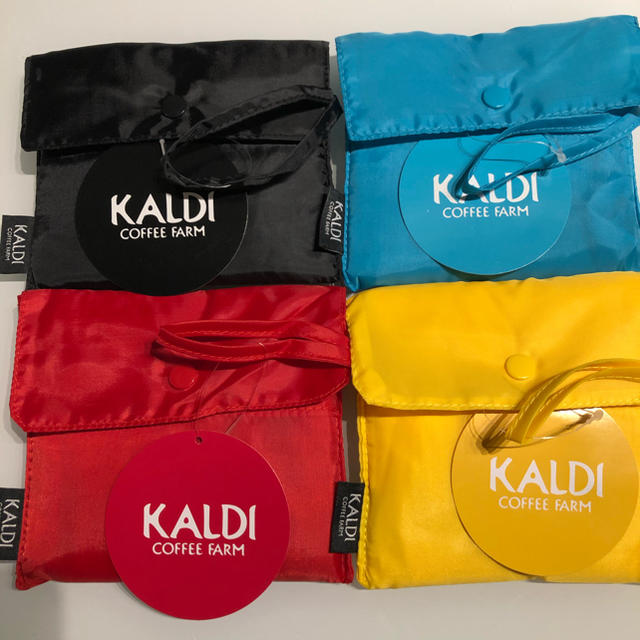 KALDI(カルディ)の12時迄のご購入で即日発送‼️ KALDI⭐️カルディ　エコバッグ⭐️❹色セット レディースのバッグ(エコバッグ)の商品写真