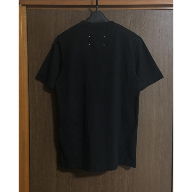 黒44新品 メゾン マルジェラ サンプリント Tシャツ メンズ ブラック