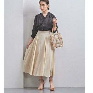 ユナイテッドアローズ(UNITED ARROWS)の美品 ユナイテッドアローズシアーフレアスカート(ロングスカート)