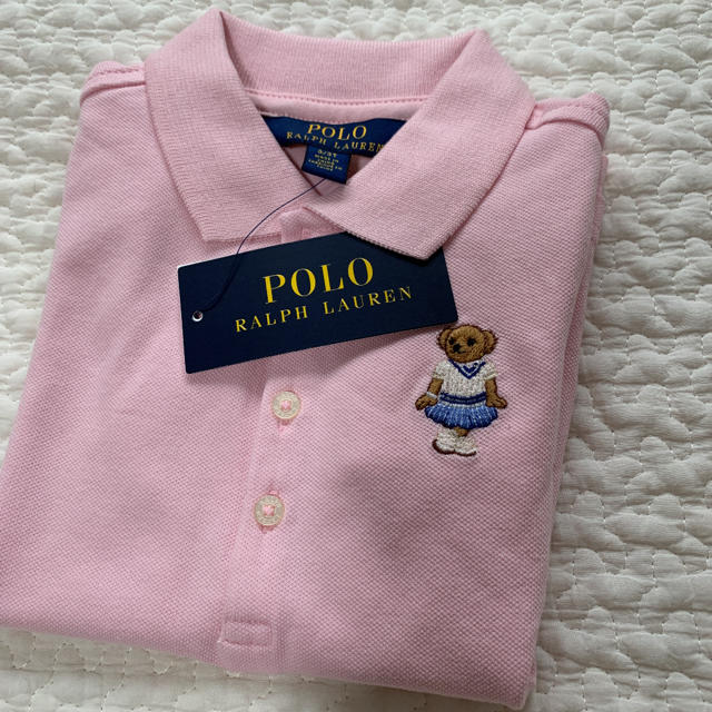 POLO RALPH LAUREN(ポロラルフローレン)の新品　未使用　ラルフローレン  ポロベア　ガールズ　ポロシャツ　3T キッズ/ベビー/マタニティのキッズ服女の子用(90cm~)(Tシャツ/カットソー)の商品写真