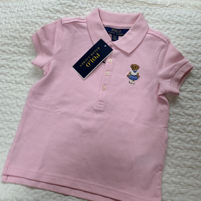 POLO RALPH LAUREN(ポロラルフローレン)の新品　未使用　ラルフローレン  ポロベア　ガールズ　ポロシャツ　3T キッズ/ベビー/マタニティのキッズ服女の子用(90cm~)(Tシャツ/カットソー)の商品写真