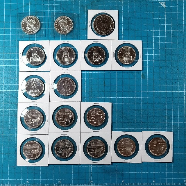 サトル様専用 1万円銀貨 1枚、五千円銀貨 17枚 18枚 品質のいい