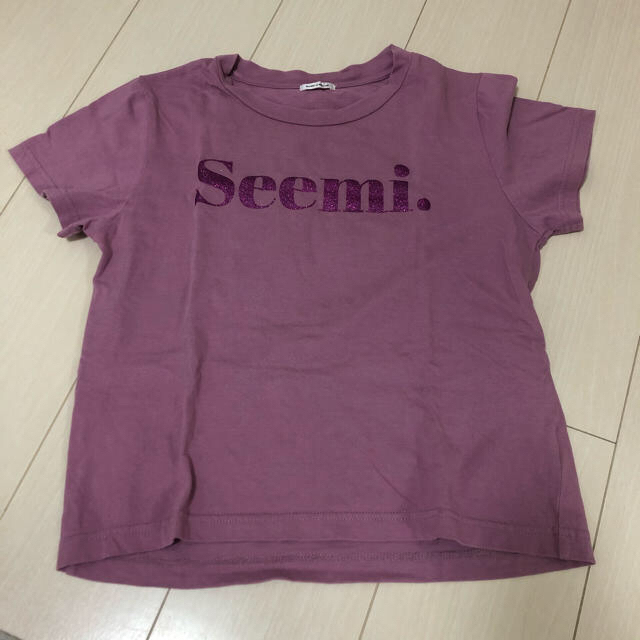 NICE CLAUP(ナイスクラップ)のseemi.byNICECLAUP ロゴTシャツ ディープピンク メンズのトップス(Tシャツ/カットソー(半袖/袖なし))の商品写真