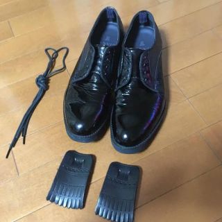 ランバンオンブルー(LANVIN en Bleu)のランバンオンブルー パテントレザーシューズ 日本製 LANVIN(ドレス/ビジネス)