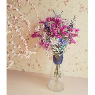 *.色々お花の女の子スワッグ.* 送料込♪ 花瓶でもかわいいです♡(ドライフラワー)