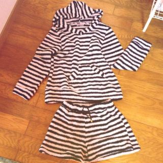 ボーダーモコモコスウェット♡(ルームウェア)