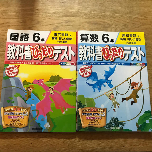 とも様専用　教科書ぴったりテスト6年　国語　算数 エンタメ/ホビーの本(語学/参考書)の商品写真