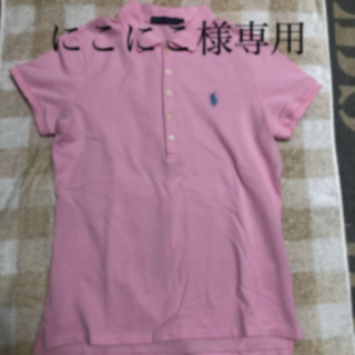 ラルフローレン(Ralph Lauren)のラルフローレン ポロシャツ 半袖 ピンク美品(ポロシャツ)