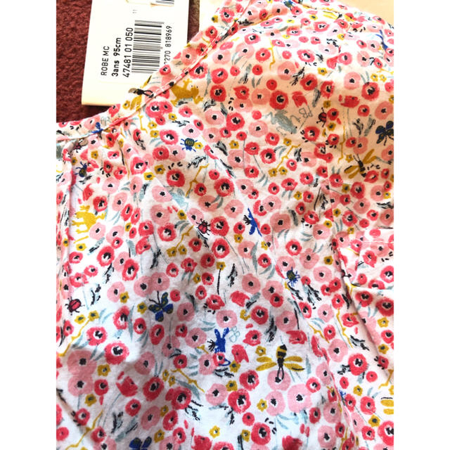 PETIT BATEAU(プチバトー)のPETIT BATEAU ワンピース ドレス　花柄 キッズ/ベビー/マタニティのキッズ服女の子用(90cm~)(ワンピース)の商品写真