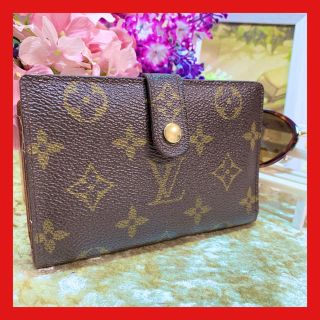 ルイヴィトン(LOUIS VUITTON)のヴィトン　モノグラム　ヴィエノワ　二つ折り　がま口　コンパクト　財布(財布)