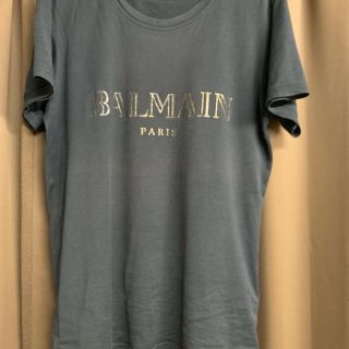 バルマン(BALMAIN)の格安 BALMAIN バルマン 17SS 黒×金 ロゴ Ｔシャツ 正規品 半袖(Tシャツ/カットソー(半袖/袖なし))