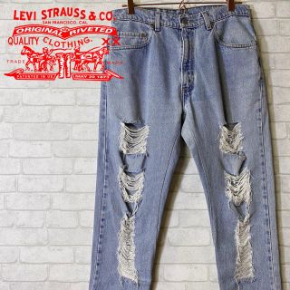 リーバイス(Levi's)のLEVI STRAUSS リーバイス 505 クラッシュ加工 デニムパンツ(デニム/ジーンズ)