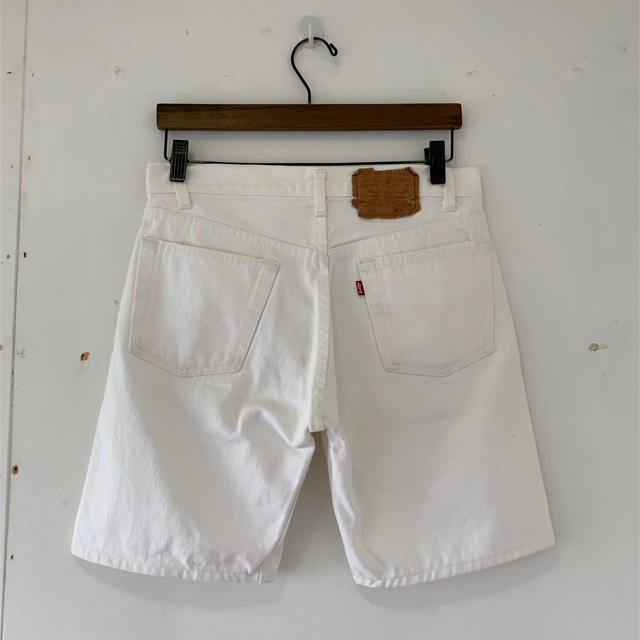 USA製 リーバイス 501 ホワイト デニム ショート パンツ W29 90s