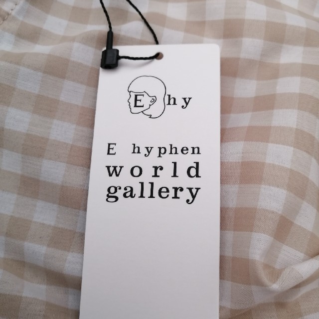 E hyphen world gallery(イーハイフンワールドギャラリー)のイーハイフンワールドギャラリー　ギンガムチェックワンピース　 レディースのワンピース(ひざ丈ワンピース)の商品写真