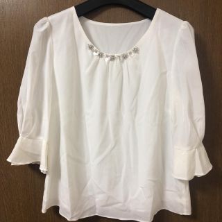 レッセパッセ(LAISSE PASSE)の新品♡LAISSE PASSE レースフレアカフスブラウス(シャツ/ブラウス(長袖/七分))