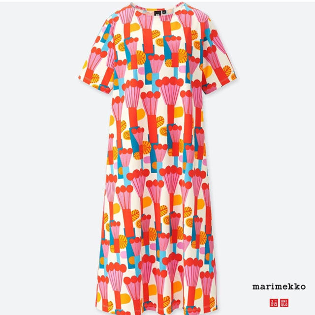 marimekko(マリメッコ)のmarimekko UNIQLO コラボワンピース 【M】 レディースのワンピース(ひざ丈ワンピース)の商品写真