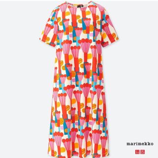 マリメッコ(marimekko)のmarimekko UNIQLO コラボワンピース 【M】(ひざ丈ワンピース)