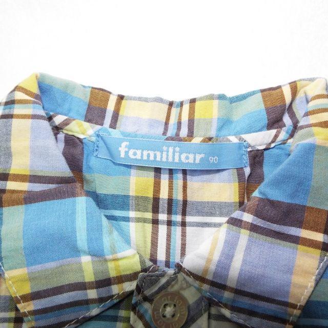 familiar(ファミリア)の値下げ　familiar　ファミリア　半袖シャツ　男の子　女の子　 キッズ/ベビー/マタニティのキッズ服男の子用(90cm~)(ブラウス)の商品写真