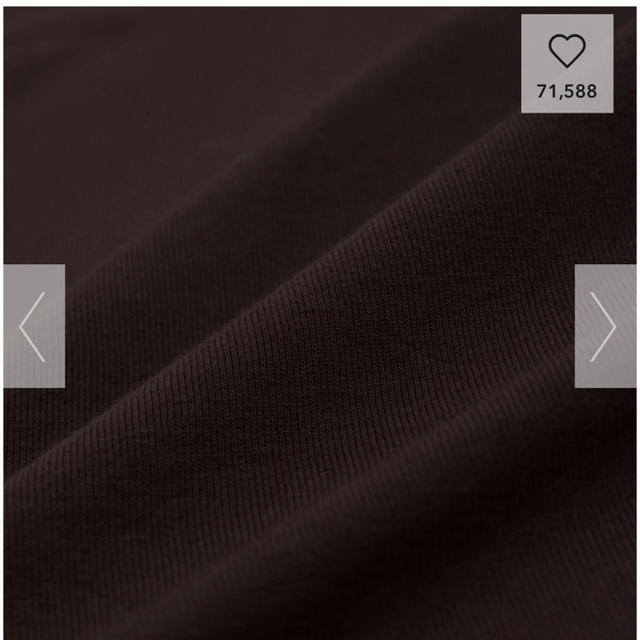 GU(ジーユー)のGU Iラインワンピース ダークブラウン 新品 レディースのトップス(Tシャツ(半袖/袖なし))の商品写真