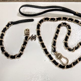 ひめまめさん　CHANEL 首輪　リードセット