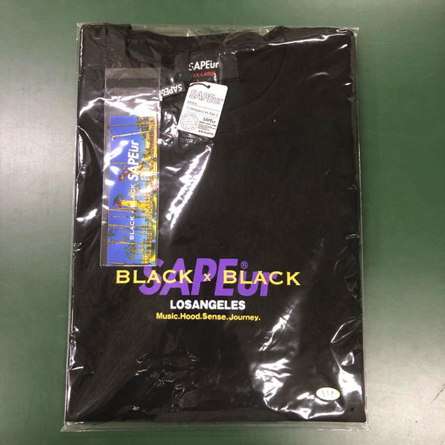SAPEur×BLACK×BLACK VENISGATE t-shirt