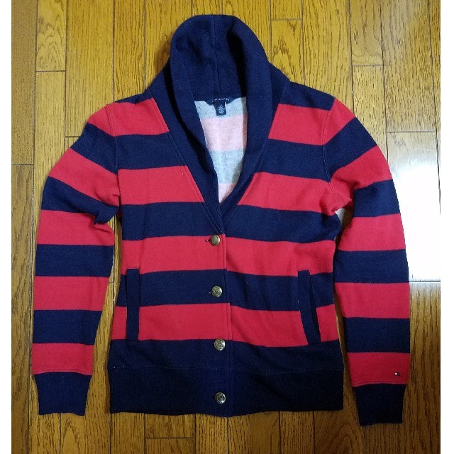 TOMMY HILFIGER(トミーヒルフィガー)のTOMMY ボーダー　美品 レディースのジャケット/アウター(テーラードジャケット)の商品写真