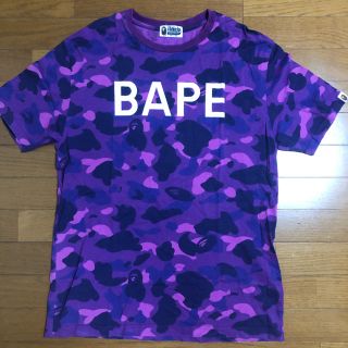 アベイシングエイプ(A BATHING APE)のBAPE PURPLE CAMO TEE(Tシャツ/カットソー(半袖/袖なし))