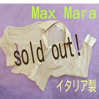 マックスマーラ(Max Mara)のsold out 【Max Mara】シースルーブラウス(シャツ/ブラウス(長袖/七分))