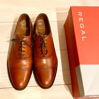 リーガル(REGAL)の定価3.9万 リーガル ストレートチップ パンチドキャップトゥ 02dr(ドレス/ビジネス)