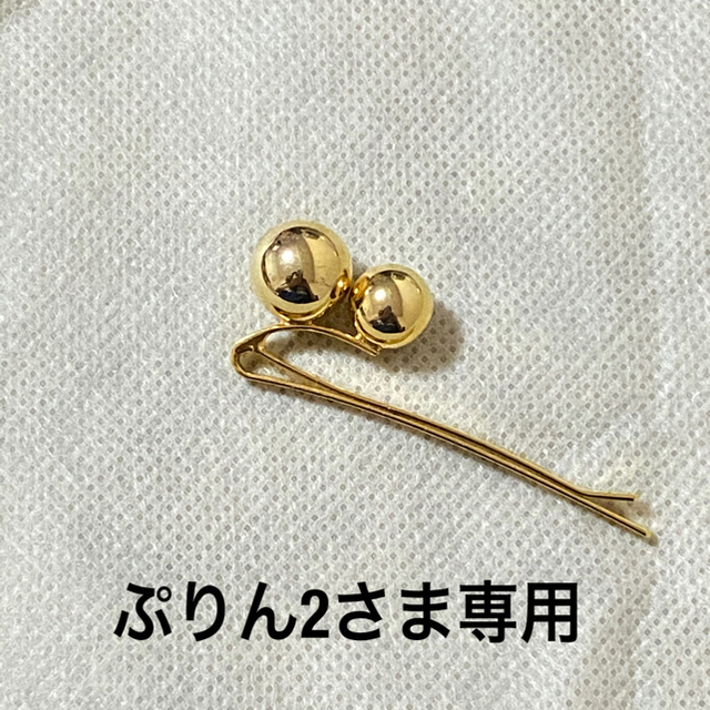 Complex Biz(コンプレックスビズ)の【 Elaborate 】 twin sphere float-pin レディースのヘアアクセサリー(ヘアピン)の商品写真