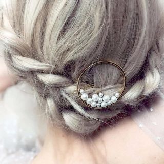 イエナ(IENA)のCircles & various pearls ヘアピン ゴールド(ヘアピン)