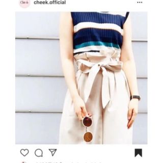 チークバイアルシーヴ(Cheek by archives)の販売停止中　cheek夏服半袖ニット(カットソー(半袖/袖なし))