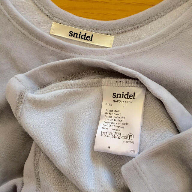 SNIDEL(スナイデル)のスナイデル♡ベロアのワンピース レディースのワンピース(ひざ丈ワンピース)の商品写真