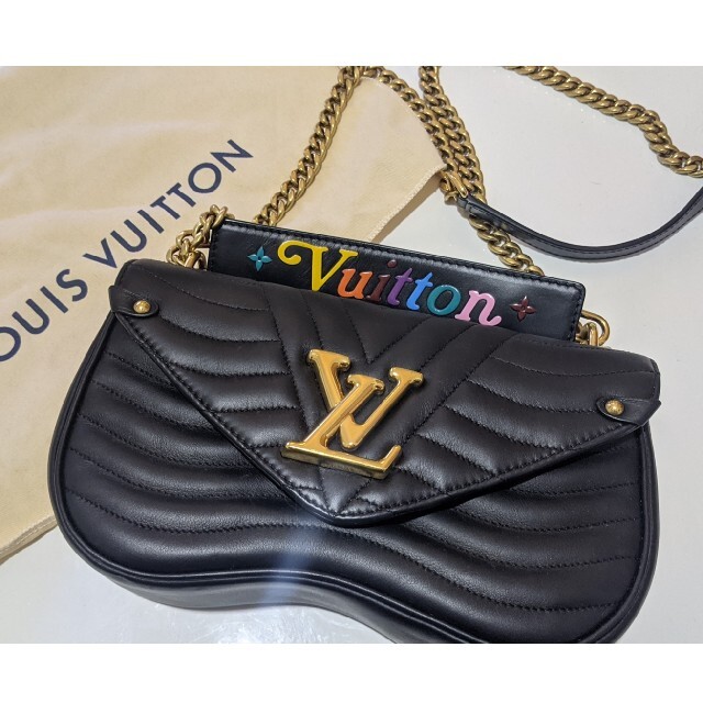 大人も着やすいシンプルファッション LOUIS VUITTON VuittonニューウェーブチェーンバッグMM Louis - ハンドバッグ 2