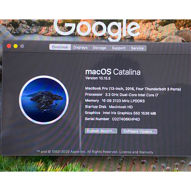 最新 13” 2016 Pro MacBook - (Apple) Mac i7 キー US 3.3Ghz ノートPC
