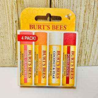 バーツビーズ(BURT'S BEES)の【新品】Burt’s bees   リップバーム　4本セット(リップケア/リップクリーム)