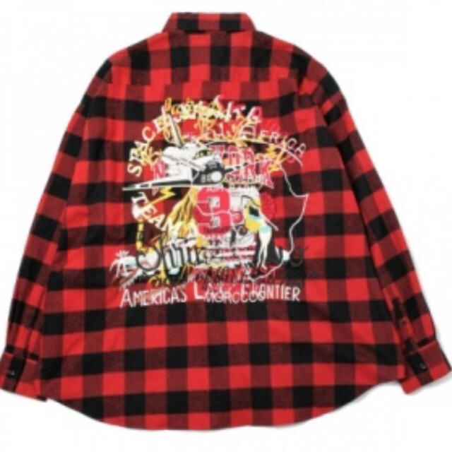 doublet CHAOS EMBROIDERY CHECK SHIRT