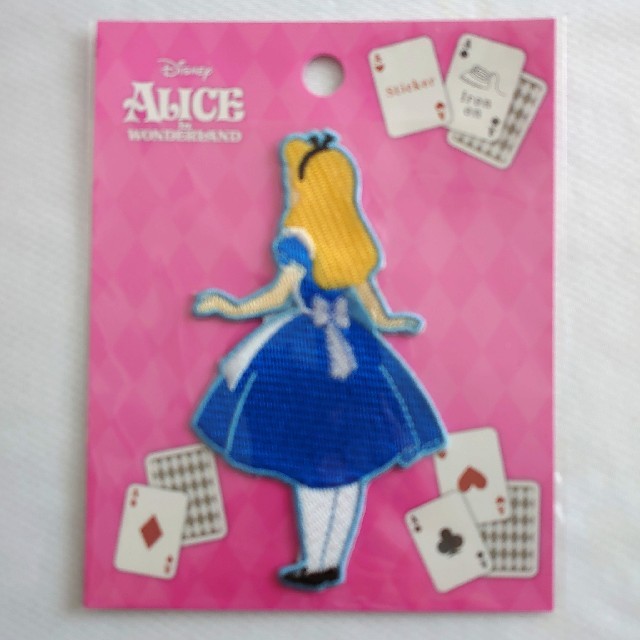 ふしぎの国のアリス(フシギノクニノアリス)の【新品】DISNEYディズニー／ALICEアリス／ワッペン ステッカー シール ハンドメイドの素材/材料(各種パーツ)の商品写真