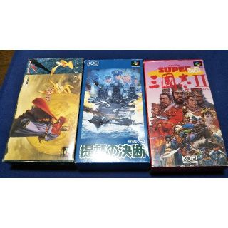 スーパーファミコン 歴史物3本(家庭用ゲームソフト)