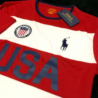 ポロラルフローレン(POLO RALPH LAUREN)のポロ ラルフ ローレン U.S.A. Tシャツ /Redボーダー(Tシャツ/カットソー(半袖/袖なし))