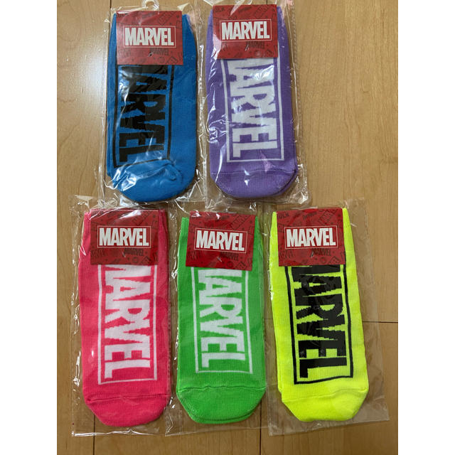 MARVEL(マーベル)の新品未使用❣️マーベル靴下　5足セット レディースのレッグウェア(ソックス)の商品写真