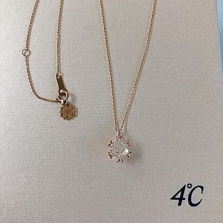 ヨンドシー(4℃)の4°C  ピンクゴールドスノーネックレス(ネックレス)