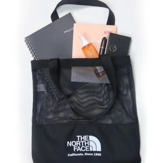 THE NORTH FACE(ザノースフェイス)の早い者勝ち！ ノースフェイス メッシュバッグ トートバッグ 黒  レディースのバッグ(トートバッグ)の商品写真