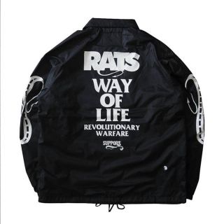 ラッツ(RATS)の新品　rats coach JKT BLACK(ナイロンジャケット)