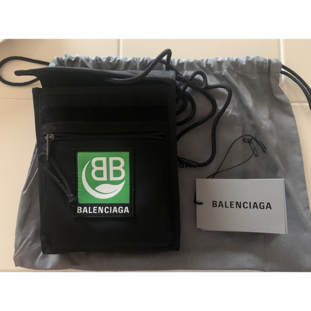 ブラック素材新品・未使用☆BALENCIAGA バレンシアガ エクスプローラー　ポーチ