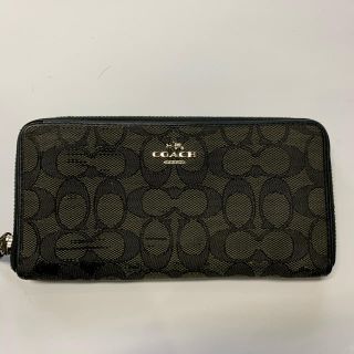 コーチ(COACH)のcoach コーチ　長財布　ロゴ　黒　メンズ　レディース(長財布)