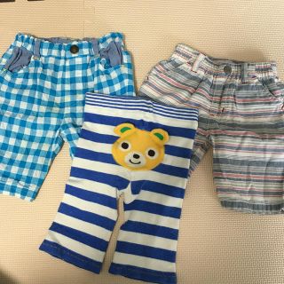 ミキハウス(mikihouse)のミキハウス 他ハーフパンツ3枚セット　☺︎ 90(パンツ/スパッツ)